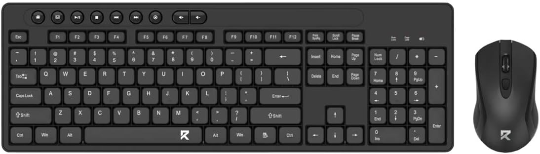 سعر ومواصفات ريدراجون مجموعة كيبورد وماوس لاسلكية BS-7094 - USB لاسلكي - عربي وانجليزي - اسود (B0DH5T1MLD) على Amazon EG