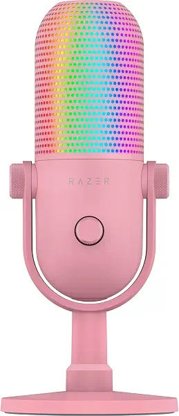 سعر ومواصفات ريزر ميكروفون V3 كروما بمنفذ USB بالفضاء اللوني RGB مع خاصية النقر لكتم الصوت من سيرين - اصدار كوارتز (B0CT7BK716) على Amazon EG