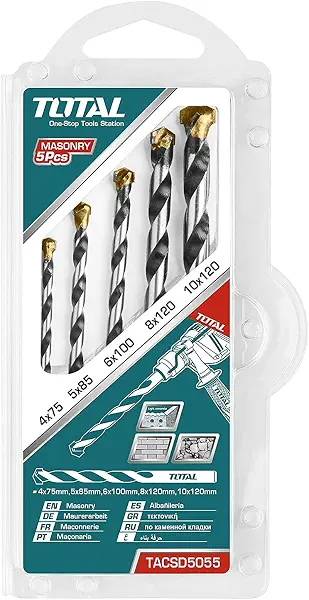 سعر ومواصفات ريش مثقاب البناء من توتال، 5 قطع - TACSD5055 (B092339XXF) على Amazon EG