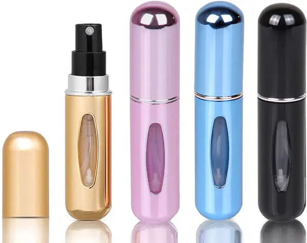 سعر ومواصفات زجاجة بخاخ عطر فارغة قابلة لإعادة الملء سعة 5 مل عبوة بخاخ عطر صغيرة محمولة وقابلة لاعادة الملء زجاجة عطور فارغة بمضخة عطرية للسفر والخروج، 4 قطع (B0B73NFLMW) على Amazon EG