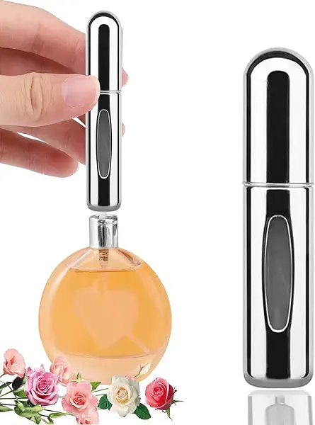 سعر ومواصفات زجاجة بخاخ فارغة قابلة لاعادة الملء بحجم كبير 8 مل (فضي) (B0C1ZLTLCK) على Amazon EG