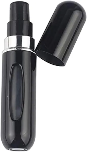 سعر ومواصفات زجاجة رذاذ بخاخ عطر صغيرة محمولة قابلة لإعادة الملء من أجل 5 مللي أسود (B091C6QCCT) على Amazon EG