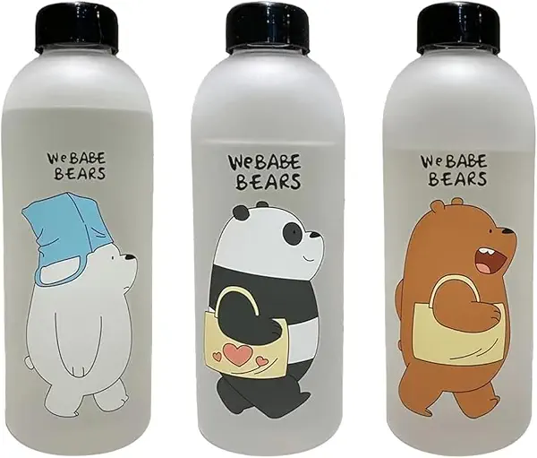 سعر ومواصفات زجاجة مياه بتصميم باندا اند بيرز وعبارة We babe» bears» للأطفال والسفر، سعة 1.2 لتر، بلاستيك (B0CH8N5R4B) على Amazon EG
