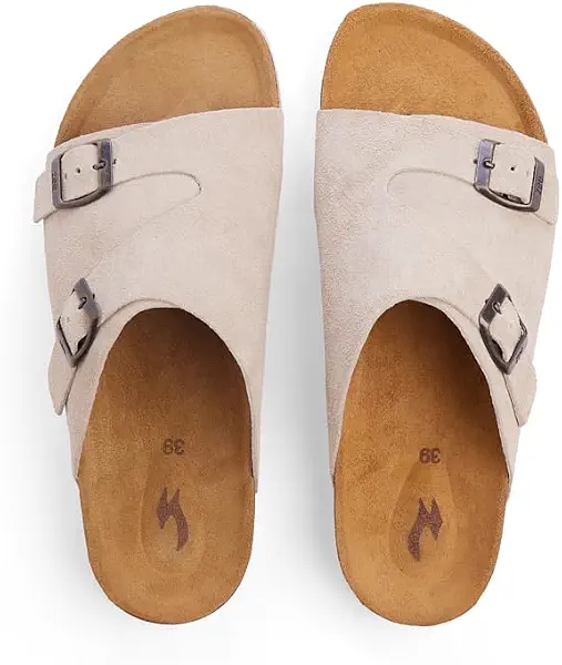سعر ومواصفات زد Zee SOLIDA - Sandal-Unisex Beige-SUEDE EU 40 (B0DGLR8JX9) على Amazon EG