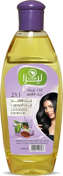 سعر ومواصفات زيت الشعر باللافندر والجوجوبا من ليزا - يقلل من قشرة الرأس وفقدان الشعر - 180 مل (B0C662R9RM) على Amazon EG