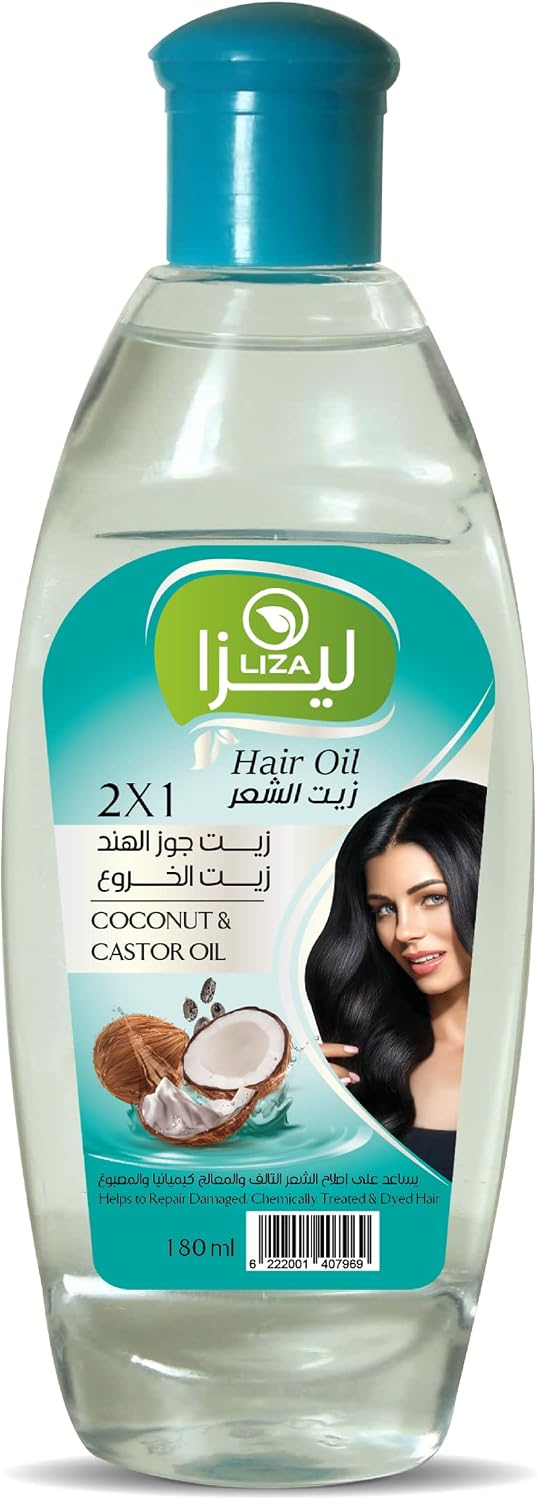 سعر ومواصفات زيت الشعر بخلاصة جوز الهند وزيت الخروع من ليزا لاصلاح التالف والمصبوغ والمعالج كيميائيا 180 مل (B0C662LQ7V) على Amazon EG