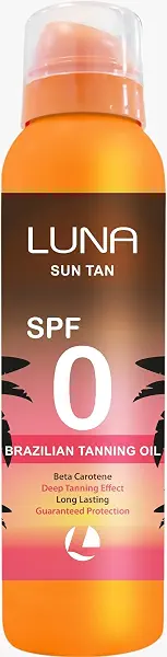 سعر ومواصفات زيت تسمير البشرة البرازيلي بمعامل حماية من الشمس SPF0 من لونا (B0GZJ35S24) على Amazon EG