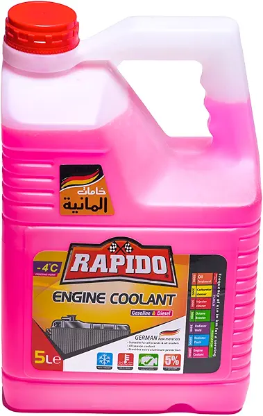 سعر ومواصفات سائل تبريد المحرك من رابيدو، 5 لتر (B08WJNBLNH) على Amazon EG