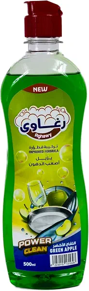 سعر ومواصفات سائل غسيل الأطباق برائحة التفاح من رغاوي 500 مل (B0FHBQ1TC7) على Amazon EG