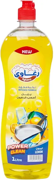 سعر ومواصفات سائل غسيل الاطباق برائحة الليمون من رغاوي 1 لتر (B0FHBJPH7L) على Amazon EG