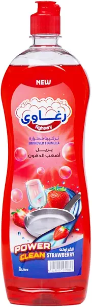 سعر ومواصفات سائل غسيل الصحون بالفراولة من رغاوي 1 لتر (B0FHBRGFQC) على Amazon EG