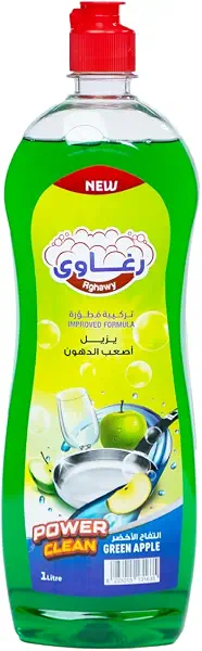 سعر ومواصفات سائل غسيل الصحون برائحة التفاح من رغاوي 1 لتر (B0FHBP59F9) على Amazon EG