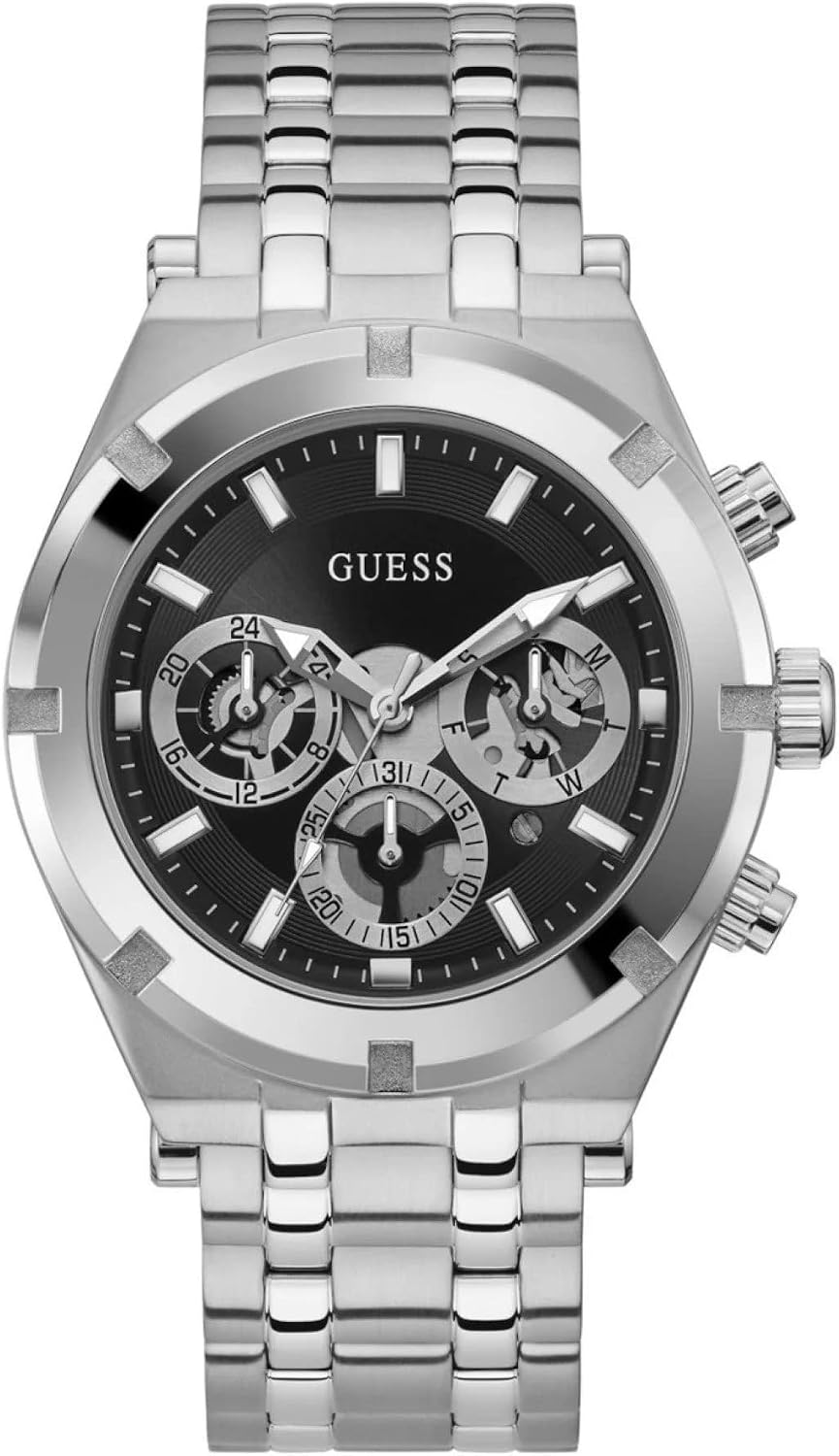سعر ومواصفات ساعة انالوج من جيس موديل GW0260G1 بمينا أسود بسوار فضة للنساء (B08TC6TMLT) على Amazon EG