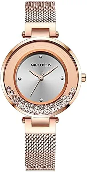 سعر ومواصفات ساعة بلون ذهبي وردي للنساء من ميني فوكس، 2725599180923 (B098N9SS5M) على Amazon EG