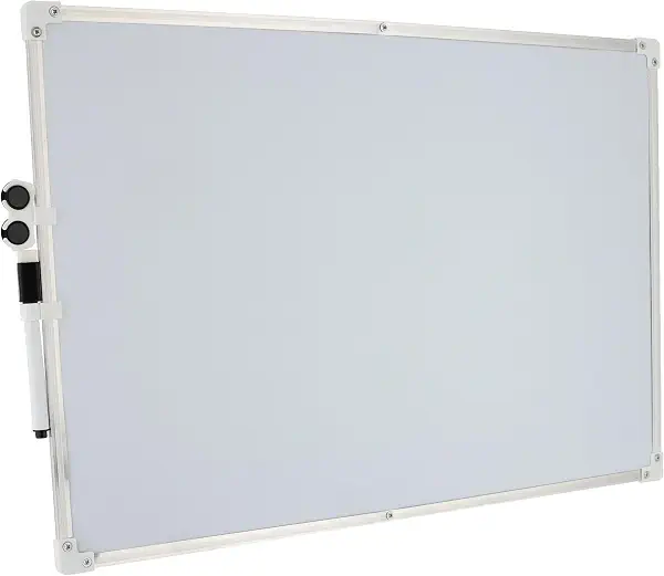 سعر ومواصفات سبوره بيضاء مع قلم و استيكه مقاس سم 35X50 (B09232435F) على Amazon EG