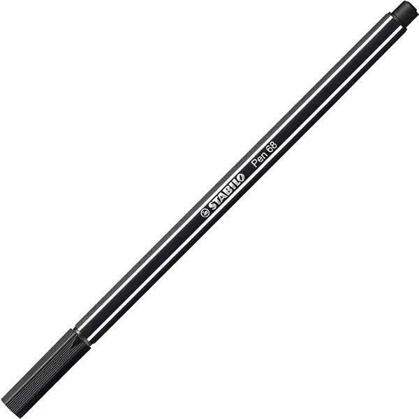 سعر ومواصفات ستابيلو قلم بطرف لباد SW68-46 68 - 1.0 ملم، اسود، رفيع (B000KJP51U) على Amazon EG