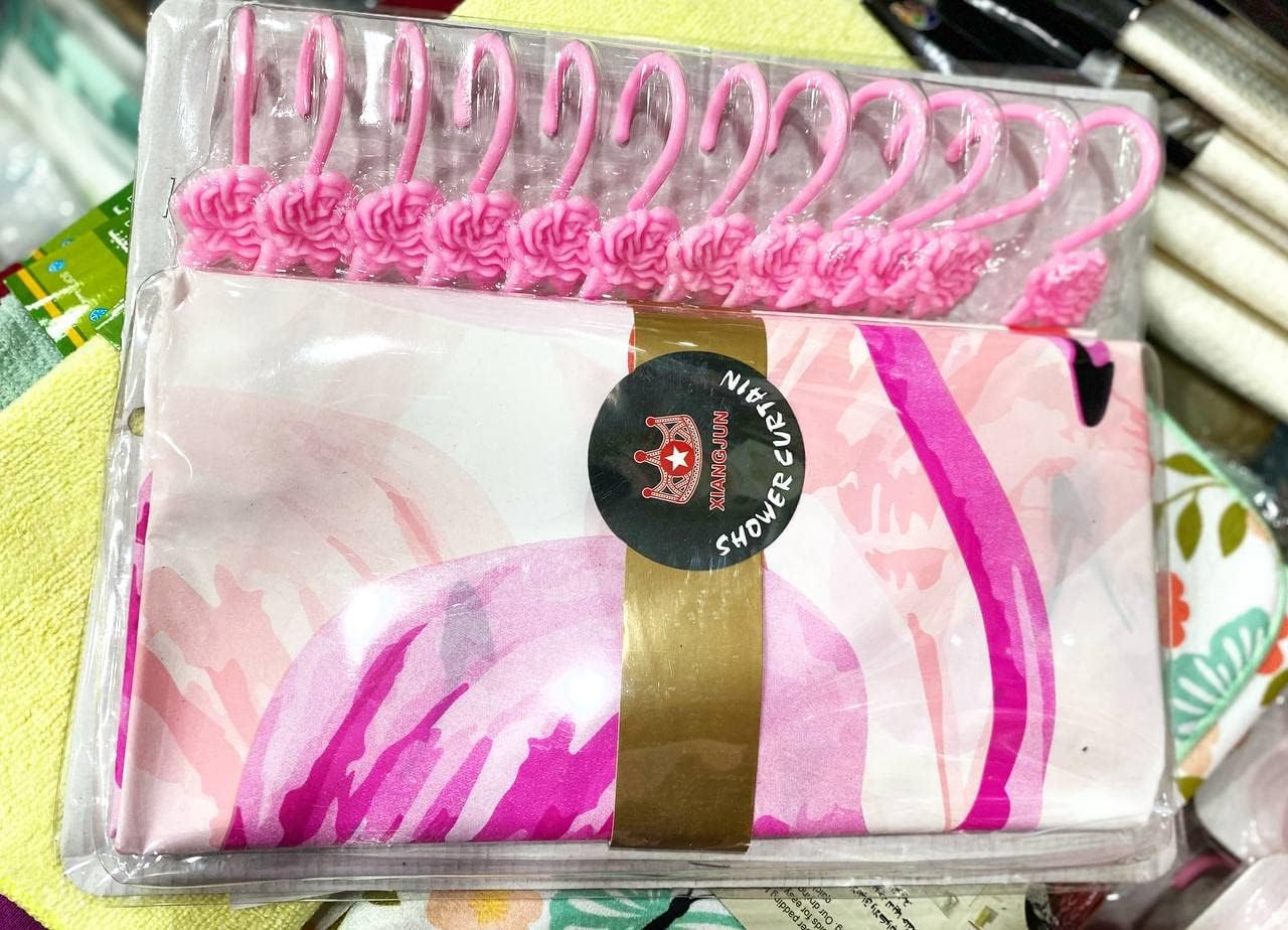 سعر ومواصفات ستارة حمام بانيو متضمنه حلقات 180/180سم من اكسنجن البوليستر مرسوم (B09B15CDBL) على Amazon EG