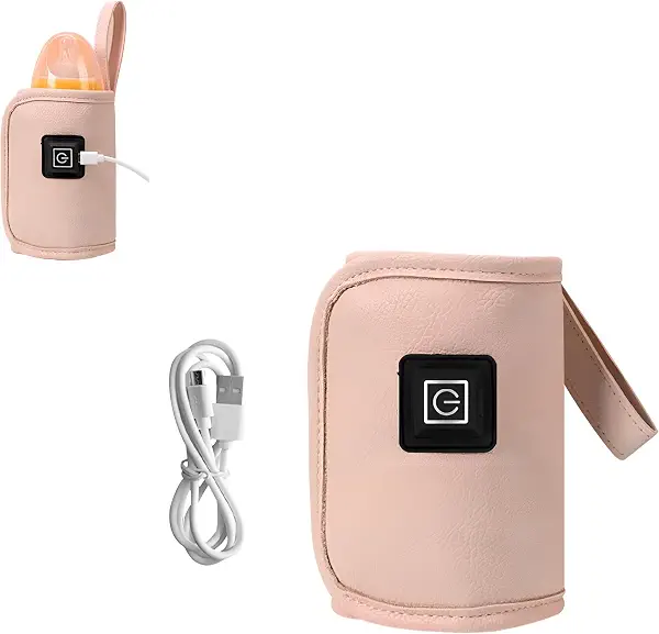 سعر ومواصفات سخان حليب محمول بمنفذ USB مع تقنية تسخين بطيء لطيف، يحافظ على درجة حرارة مثالية لتركيبة الاطفال في المنزل او في الهواء الطلق او في السيارة، تصميم زهري صغير للتغذية الامنة في اي مكان (B0GWZGGW1R) على Amazon EG