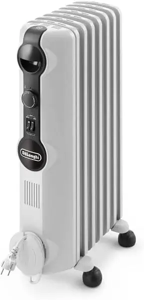 سعر ومواصفات سخان زيت 7 ريشة ديلونجي 1500 واط، أبيض - TRRS0715 (B0FX1FW491) على Amazon EG