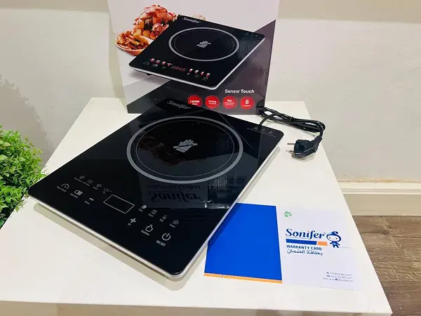 سعر ومواصفات سخان طعام رقمي يعمل بالحث الكهربائي بقدرة 1400 وات و8 برامج مع مستشعر تحكم باللمس من سونيفر، SF-3048 (B0CJ2X3RBW) على Amazon EG