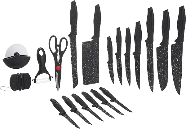 سعر ومواصفات سكاكين جرانيت زباتر، صندوق من 18 قطعة (B09237FXN5) على Amazon EG
