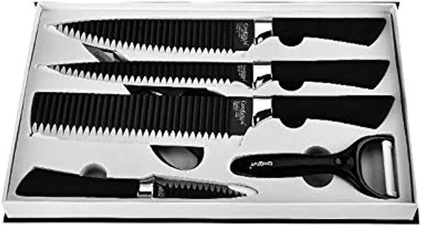 سعر ومواصفات سكاكين مطبخ حادة للغاية، 6 قطع (B08YNLKBS8) على Amazon EG