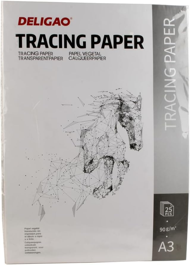 سعر ومواصفات سكتش كلك من ديلجاو 25 ورقه 90 جرام A3 موديل 90G (B0DQJS4G4Q) على Amazon EG