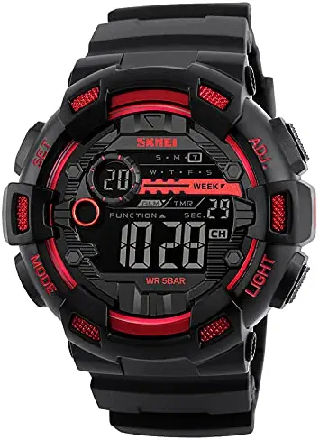 سعر ومواصفات سكمي ساعة رياضية اولاد رقمي مطاطي - 1243 (B091JFP6D2) على Amazon EG