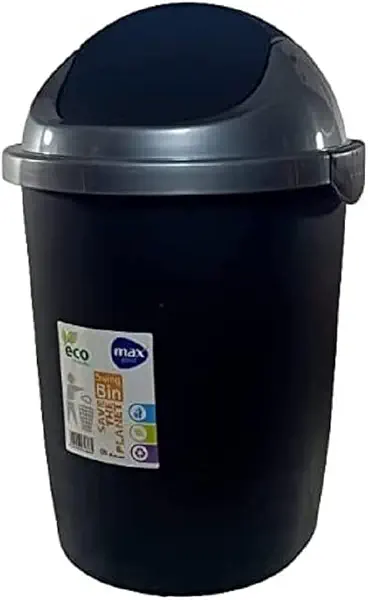 سعر ومواصفات سلة مهملات بلاستيك بغطاء متأرجح من ماكس بلاست- ألوان مختلفة (B093G2B9MM) على Amazon EG