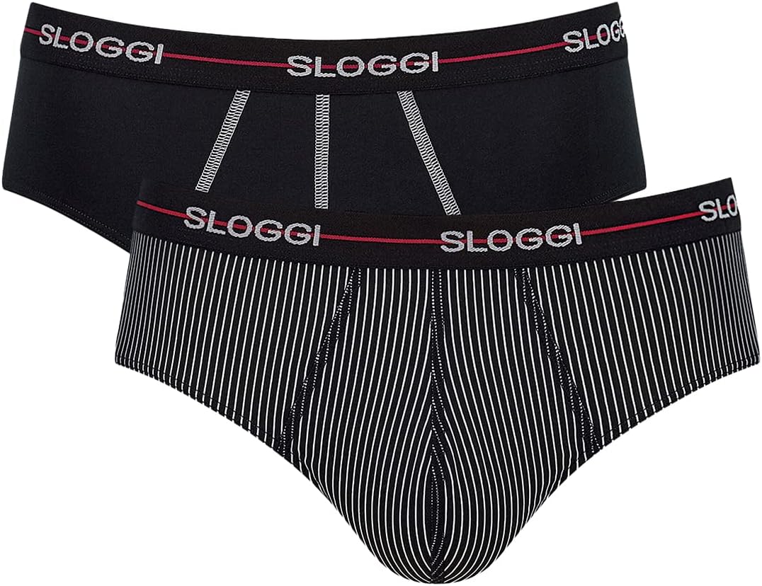 سعر ومواصفات سلوجي سروال داخلي رجالي سلوجي Men Start Midi C2P Box، أحمر - مزيج غامق، 6 (B093LGT56G) على Amazon EG