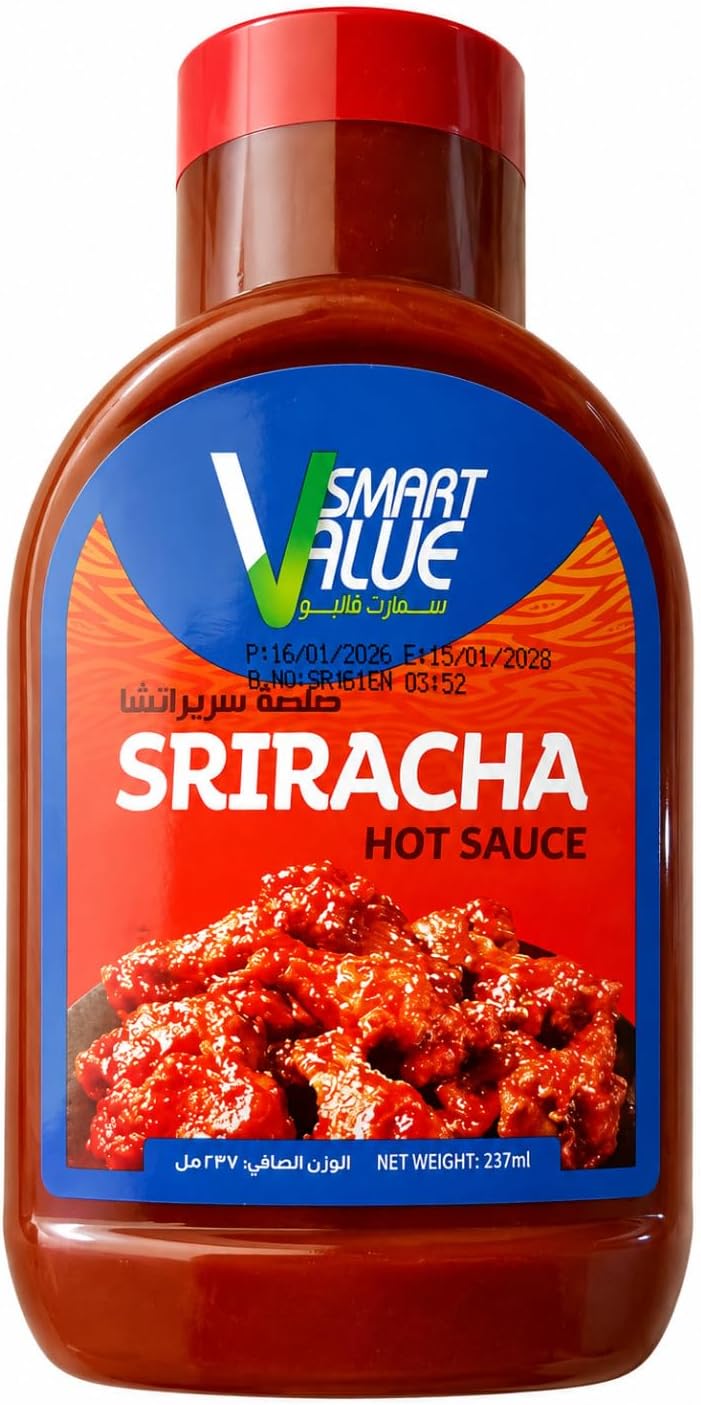 سعر ومواصفات سمارت Value Hot Sriracha Sauce 237 مل (B0HHJWFXZT) على Amazon EG