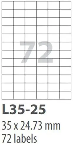 سعر ومواصفات سمارت رقم LG70-42 طقم ستيكرات مكتبية متعدد الأغراض موديل LG35-25 مقاس A4، عدد 100 ورقة/72 ستيكر، مقاس 35×24.73 ملم، أبيض (B0CQXV453G) على Amazon EG