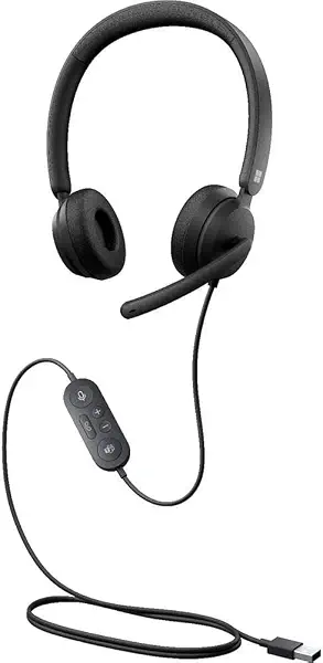 سعر ومواصفات سماعات رأس USB مودرن من مايكروسوفت، سلكي، أسود (B094YY2F5Z) على Amazon EG