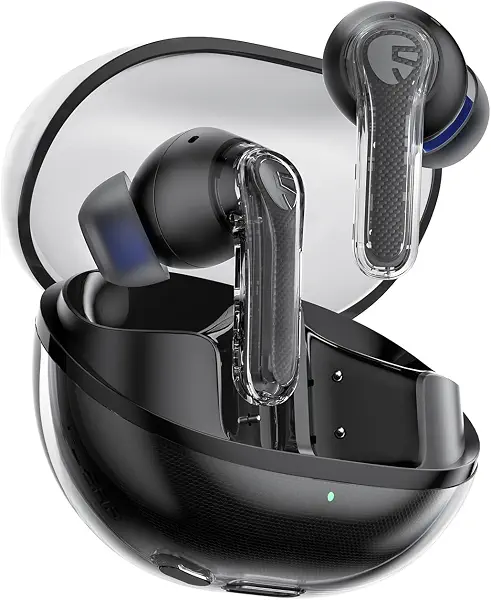 سعر ومواصفات سماعة أذن بتقنية تي دبليو اس شفافة من ساوند بيتس، أسود (B0CJM82DN2) على Amazon EG