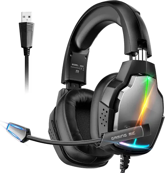 سعر ومواصفات سماعة راس ستيريو للالعاب بصوت محيطي 7.1 بمنفذ USB من تاتيبو، داخل الأذن، رمادي (B0BCFR7269) على Amazon EG
