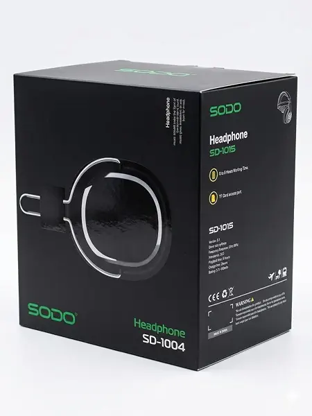 سعر ومواصفات سماعة رأس لاسلكية SD-1004 فوق الأذن, مع ميكروفون مدمج, تدعم كارت ميموري, صوت 6D محيطي, متوافقة مع iOS وAndroid وWindows (B0H47116LQ) على Amazon EG