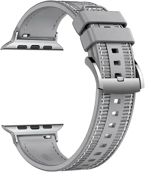 سعر ومواصفات سوار رياضي من قماش مع سيليكون من Next Store متوافق مع Apple Watch Series 9/8/7/6/SE/Ultra/Ultra 2 مقاسات 42/44/45/49 مم – (B0FBKGY2JB) على Amazon EG