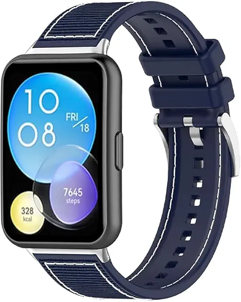 سعر ومواصفات سوار ساعة رياضي بديل من Next Store متوافق مع Huawei Watch Fit ، مصنوع من النايلون والسيليكون، ناعم، خفيف، مقاوم للماء، قابل للتعديل، مريح في الارتداء. (B0F26G4TWT) على Amazon EG
