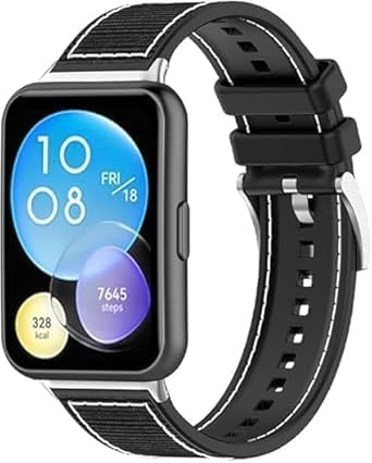 سعر ومواصفات سوار ساعة رياضي بديل من Next Store متوافق مع 4 Huawei Watch Fit ، مصنوع من النايلون والسيليكون، ناعم، خفيف، مقاوم للماء، قابل للتعديل، مريح في الارتداء. (B0FMRWVQFT) على Amazon EG