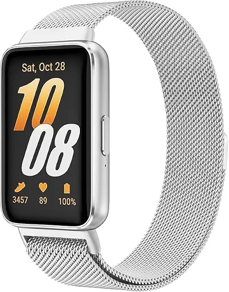 سعر ومواصفات سوار ساعة معدني بديل وعصري قابل للتعديل من Next Store متوافق مع Samsung Galaxy Watch Fit 3 ، تصميم ميلانو شبكي مغناطيسي من الفولاذ المقاوم للصدأ للرجال والنساء. (B0FFZB4X3Q) على Amazon EG