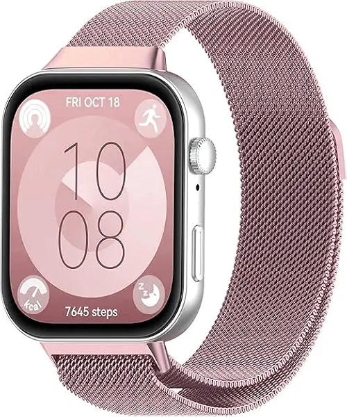 سعر ومواصفات سوار ساعة معدني بديل وعصري قابل للتعديل من Next Store متوافق مع Huawei Watch Fit 3 ، تصميم ميلانو شبكي مغناطيسي من الفولاذ المقاوم للصدأ للرجال والنساء. (B0FRN81N25) على Amazon EG