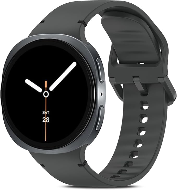 سعر ومواصفات سوار ساعة من السيليكون من Next Store متوافق مع Samsung Galaxy Watch 8 و 8 Classic، حزام بديل ناعم ومتين للرجال والنساء، مريح في الارتداء، مقاوم للعرق وسريع الفك والتركيب. (رمادي) (B0FWKV39WH) على Amazon EG