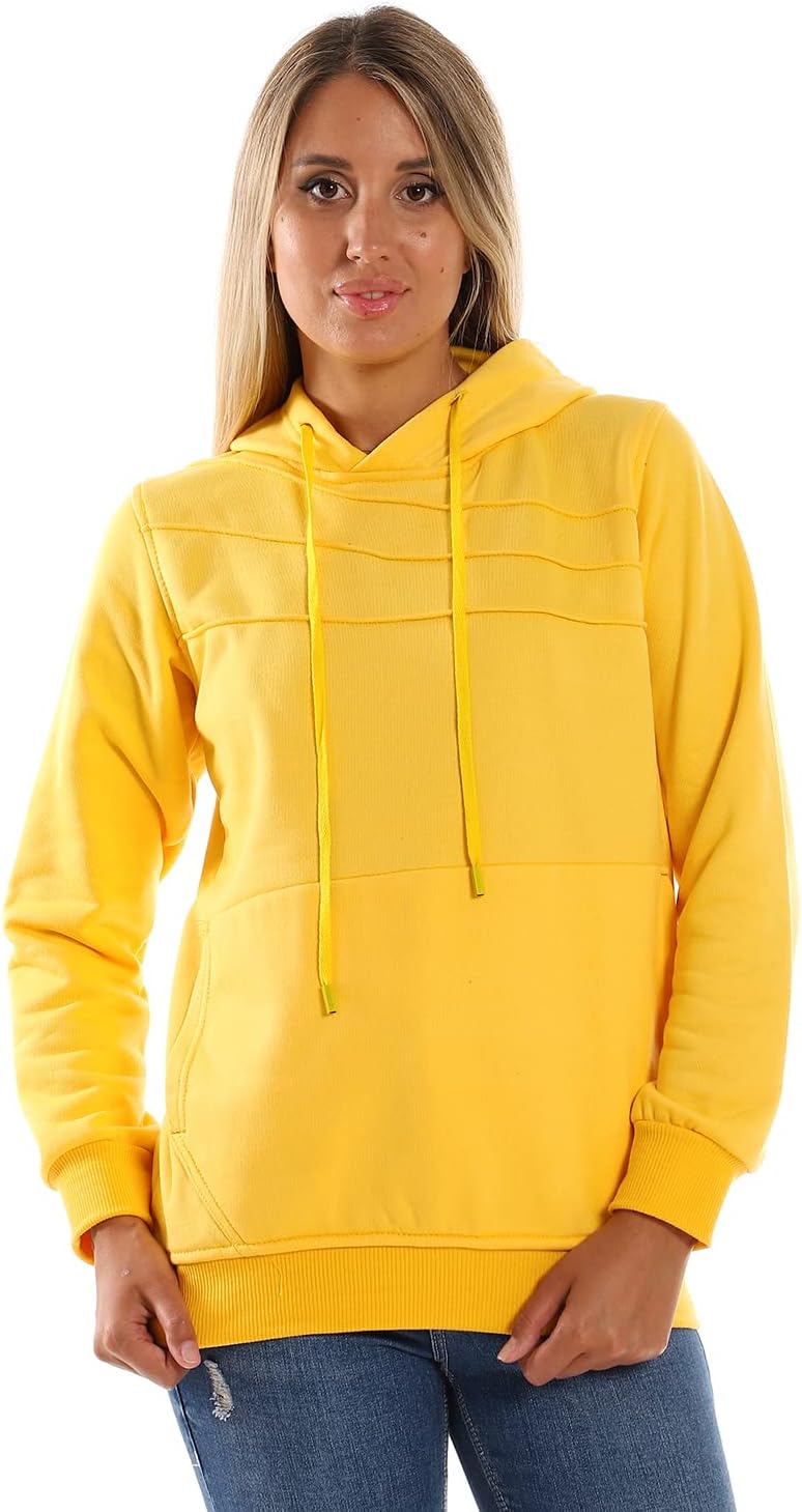 سعر ومواصفات سويت شيرت بجيب وغطاء رأس للنساء من سيزار (B0BDGJ1P84) على Amazon EG