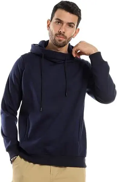 سعر ومواصفات سويت شيرت بغطاء للرأس لون سادة للرجال مزود بجيوب جانبية من سيزر (B0BGSKSR3G) على Amazon EG