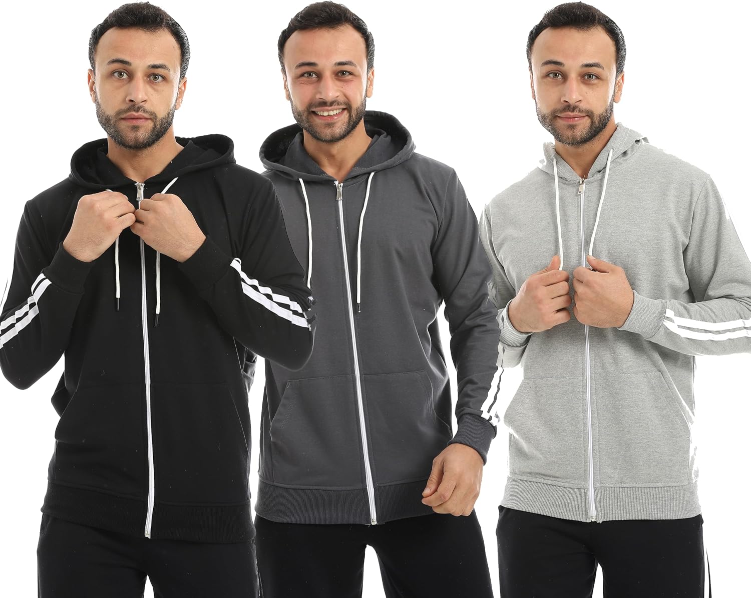 سعر ومواصفات Red Circle طقم سويت شيرت للرجال 3 قطع بهودي + سحاب، من ريد سيركل (B0G2SWJ6ZB) على Amazon EG