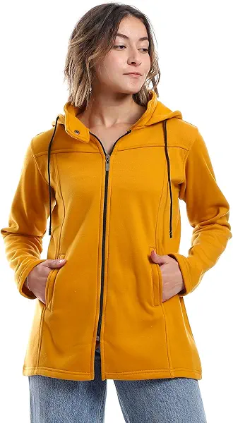 سعر ومواصفات CAESAR - سيزر سويت شيرت بغطاء للرأس وسوستة أمامية للنساء من سيزر (B0CL35P6V1) على Amazon EG