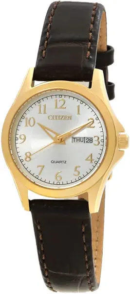 سعر ومواصفات سيتيزين ساعة كوارتز بمينا ذهبي فاتح للنساء EQ0612-07A (B0DZM7578J) على Amazon EG