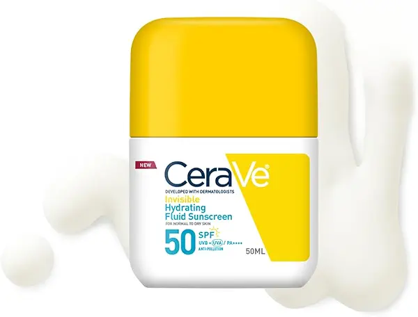 سعر ومواصفات سيرافي صن سكرين سائل للوجه المرطب SPF 50 للبشرة العادية إلى الجافة مل50 (B0G1NHVHPF) على Amazon EG