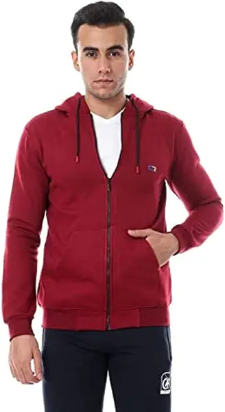 سعر ومواصفات سيزر CAESAR Mens Hoodie Zipped SWEATSHIRT (B09KCC7WSH) على Amazon EG