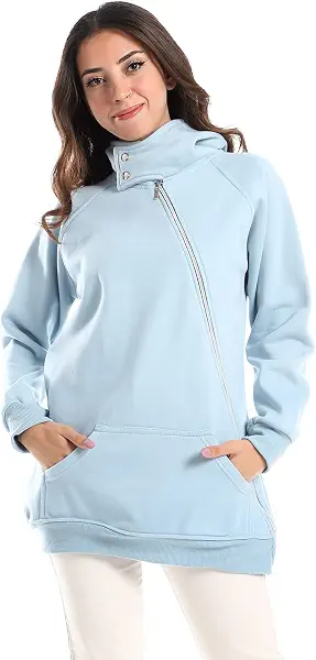 سعر ومواصفات سيزر CAESAR Womens CAESAR Woman Hoodie With Side Zipper And High Neck Hoodie (pack of 1) (B0BD4Z51HS) على Amazon EG